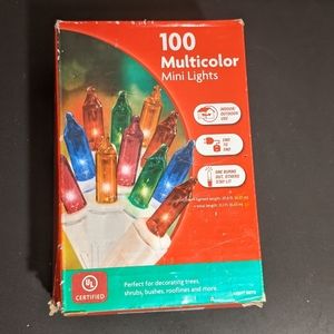 SALE Mini Christmas Tree Holiday 100 Mini Lights, Multicolor White String